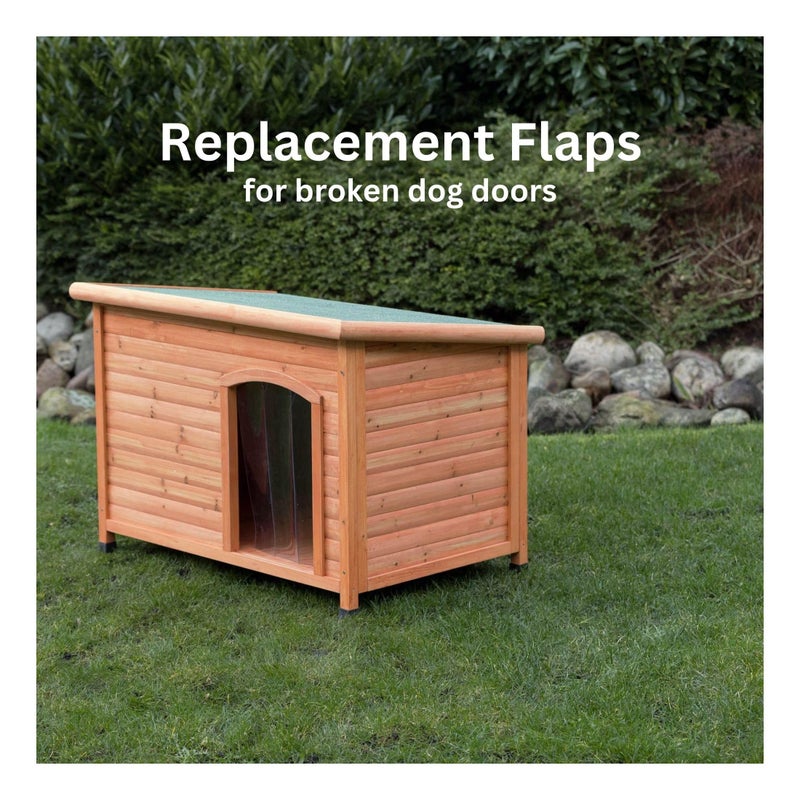 Trixie Vinyl Dog Door Flap, Fits 13.2 x 19.5-in Wooden Dog House Opening, Replacement Doggie Door Curtain Flap for Wooden Doghouses - Image 2